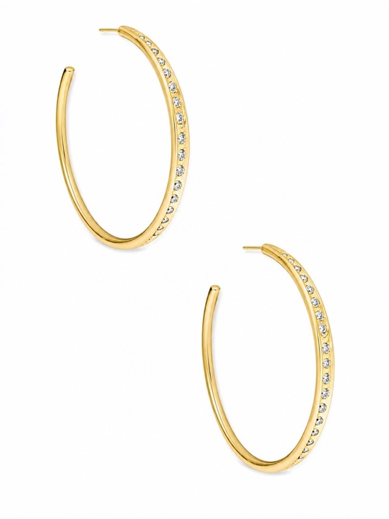 Kendra Scott Jewelry - Kendra Scott Selena Hoop Earrings In Gold.